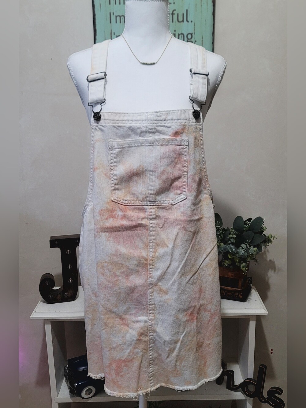 Women’s Pastel Tie-Dye Overall Skirt